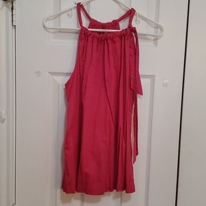 Tank w/Adjustable neckline and side tie